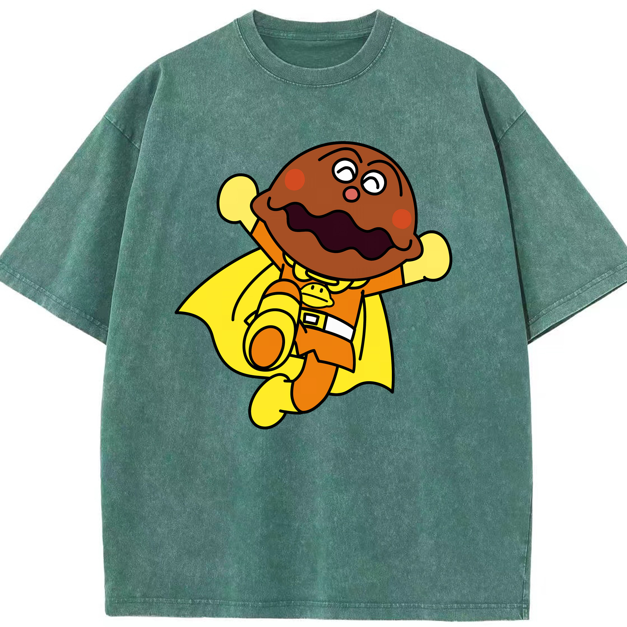 （画像用） アンパンマン Anpanman 綿100% ヴィンテージ風 半袖Tシャツ（フロントプリント）
